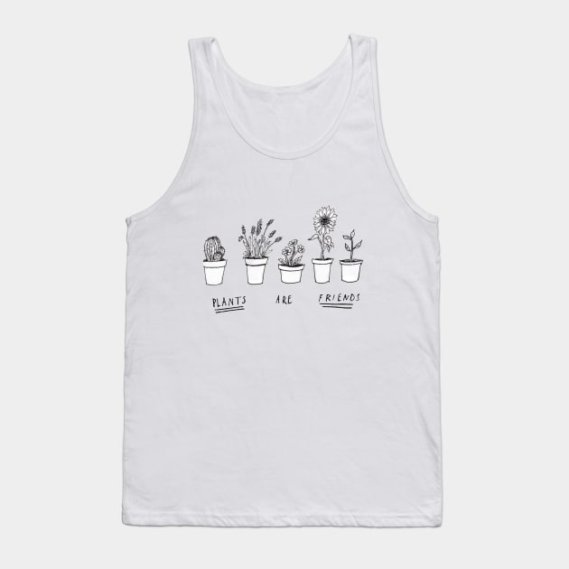 Plants Are Friends Tank Top by jellyelly